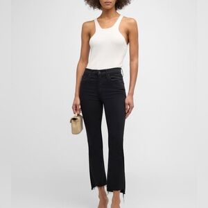 MOTHER Insider Crop Step Fray Not Guilty Black Jeans    Size: 29